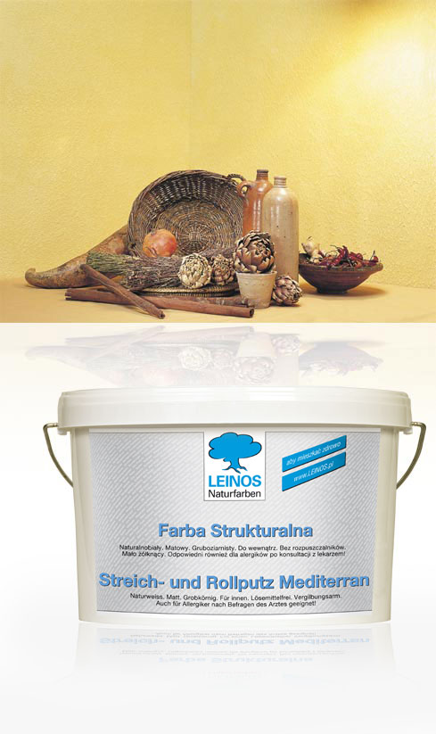 Farba Strukturalna LEINOS 680 śródziemnomorska Farba Strukturalna